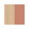 Melamine Clear Oak 2 2LAK/Paint Rose Quartz 1ATG