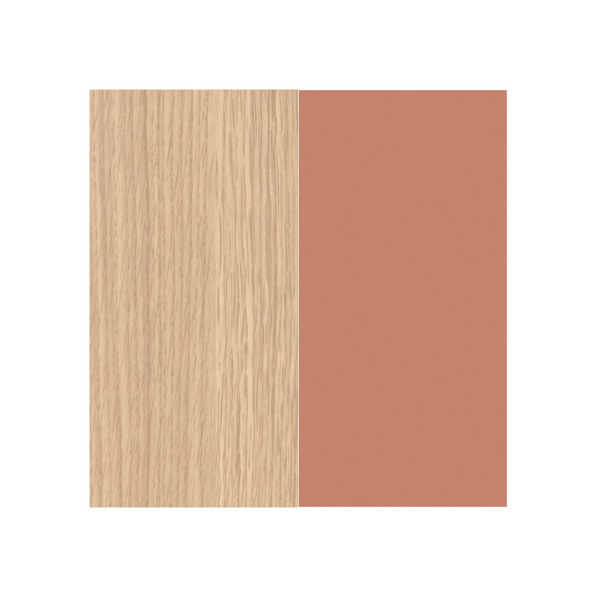 Melamine Clear Oak 2 2LAK/Paint Rose Quartz 1ATG